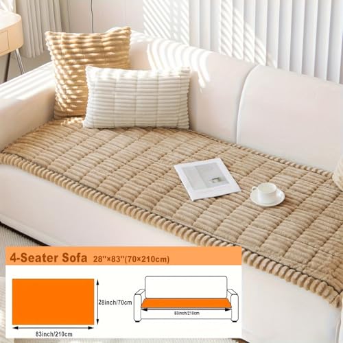 Couch Cover for Dogs Washable Non (Coffee / 27.6X82.7)