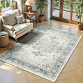 3x5 Taupe Grey Rugs for Bedroom Living Room (Sunflower Grey/Taupe / 3' x 5' (Rectangular))