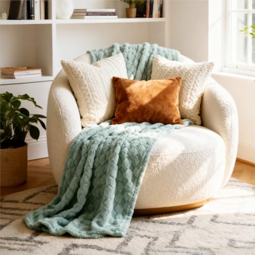 Twin XL Blanket for Bed (01 Sage Green / Twin XL (66" X 90"))
