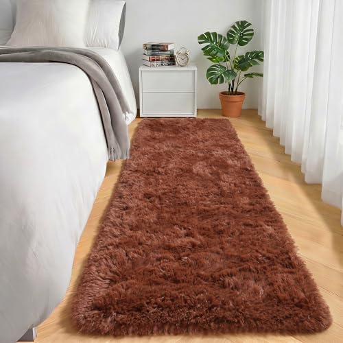 Brown Runner Rugs for Bedroom Living Room (Brown / 2' x 6' (Runner))