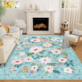 8x10 Area Rugs (Teal / 8' x 10' (Rectangular))