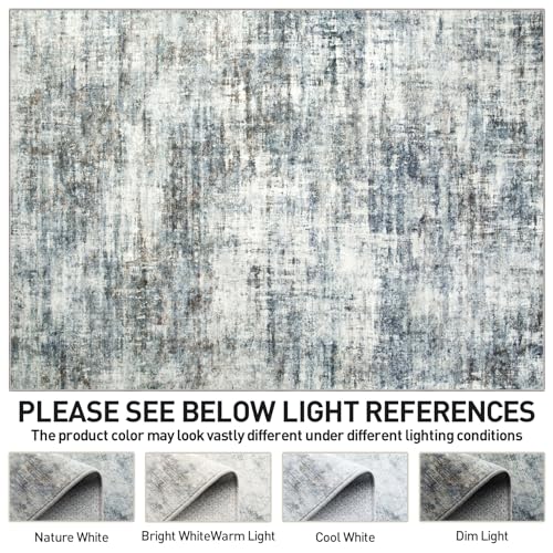 4x6 Area Rugs for Living Room (Blue/Multi Color / 4' x 6' (Rectangular))