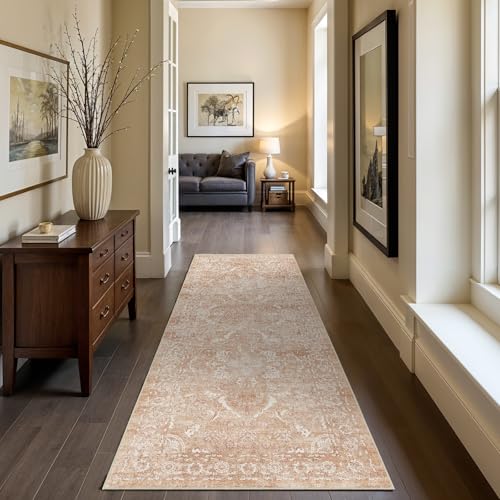 2x6 Washable Runner Rug (Brick / 2' x 6' (Runner))