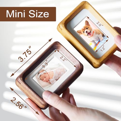 2x3 Picture Frame with 1x2 Mat (Walnut / 2X3)