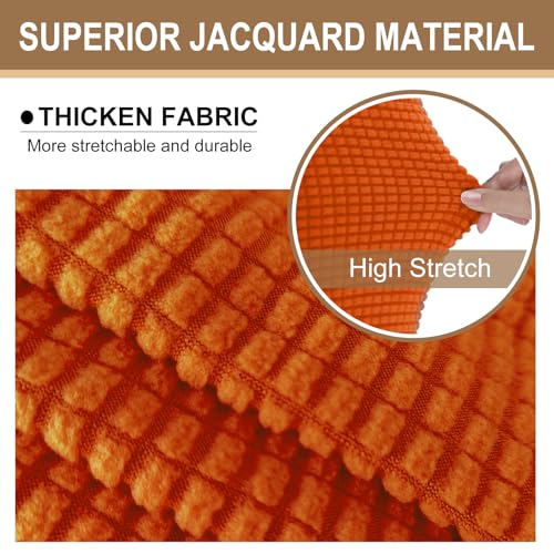 Stretch Futon Cover Armless Bed Slipcover (Orange / Futon)
