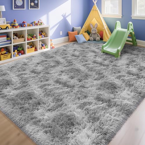 Large Area 8x10ft Carpet Tie (Tie-dyed Grey / 8' x 10' (Rectangular))