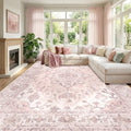 Washable Area Rug (Pink / 10' x 12' (Rectangular))