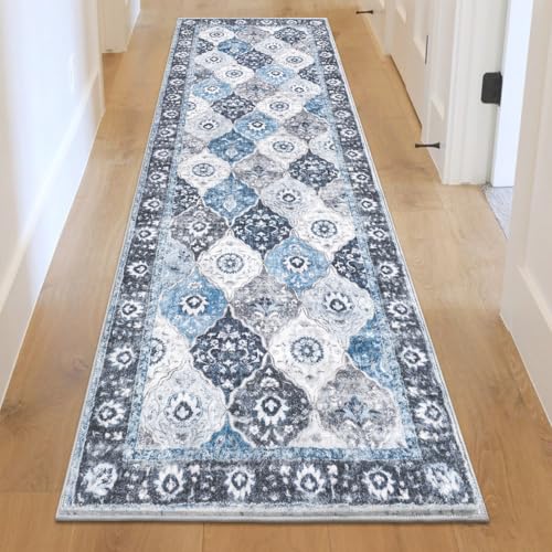 HEBE Hallway Runner Rug 2'x6' (Multi-blue / 2' x 6' (Rectangular))