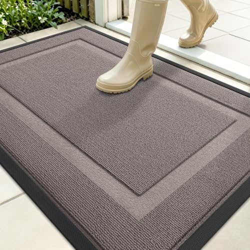Front Door Mat Outside 35x23 (Taupe / 35" x 23")