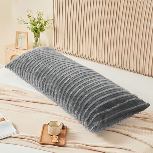 Body Pillow Cover with Zipper (Boho-gray / 54" x 20" (Pack of 1))