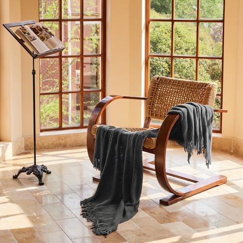 Throw Blanket for Couch (G-dark Grey / 60*80'')