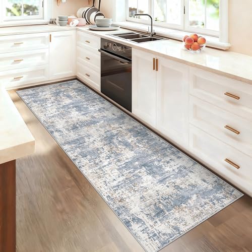 2x7 Runner Rug for Hallway (Blue / 2' x 7' (Rectangular))