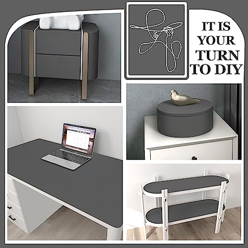 23.6 in x 118 in Dark Grey Wall Paper Peel and Stick Wallpaper (Dark Gray / 23.6" x 118")