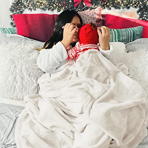 GentleSoft Fleece Blanket California King (01 - Cream / California King (102" X 96"))