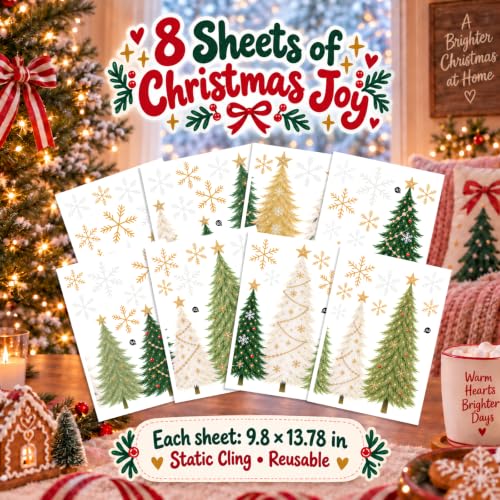 Christmas Window Clings Decor (Christmas Tree)