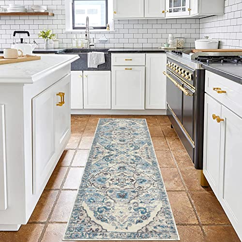 HEBE Hallway Runner Rug 2'x6' (Blue / 2' x 6' (Rectangular))