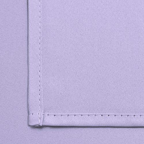 Blackout Curtains 38x72 inch Lilac Thermal Drapes (Lilac / 38"W x 72"L (Pack of 2))