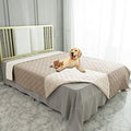 Waterproof Dog Bed Cover Pet Blanket for Furniture Bed Couch Sofa Reversible (82x120 Inch (Pack of 1) / Cream+beige)