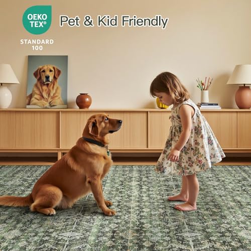 9x12 Area Rugs for Living Room (Green / 9' X 12' (Rectangular))