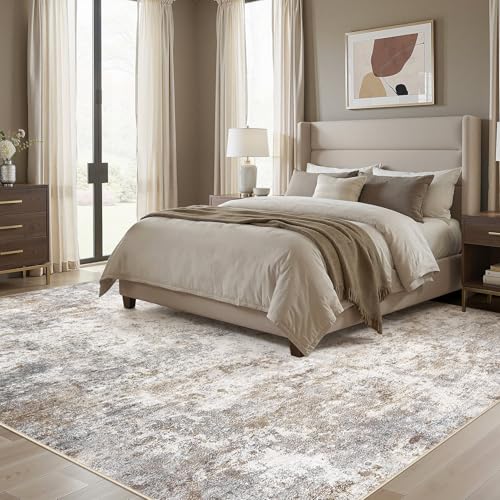 11x14 Area Rug Living Room Rugs Extra Large Brown Grey Carpet (Brown Grey / 11' x 14' (Rectangular))