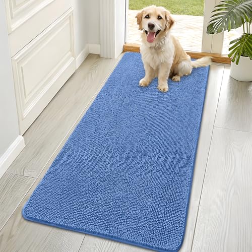 Dog Door Mat for Muddy Paws 70x35 (Cornflower Blue / 70" X 35")