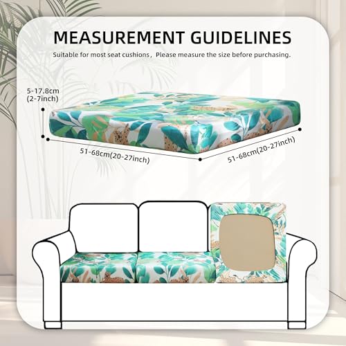 8 Pcs Outdoor Cushion Covers (Leopard / 8PCS)