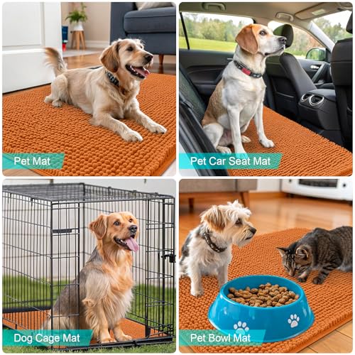 Dog Door Mat for Muddy Paws 70x24 (Clay / 70" X 24")