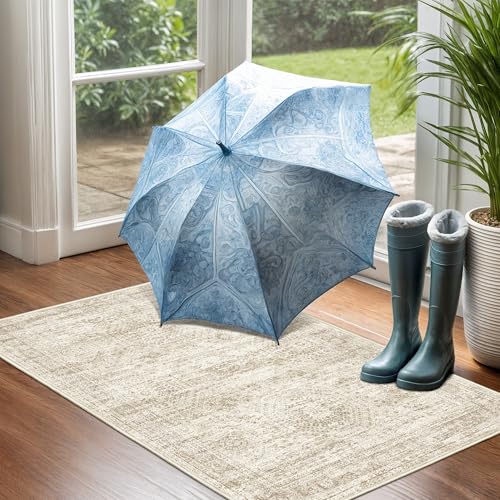 2x3 Rug Non Slip (Beige/Ivory / 2' x 3' (Rectangular))