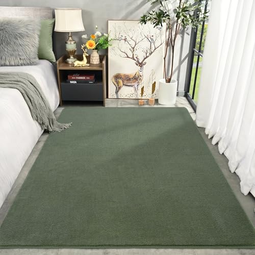 Sage Green Area Rugs for Bedroom Living Room (6' x 9' (Rectangular) / Sage Green)