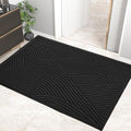 Sturdy Front Door Mat (Black / 2'8" x 3'11" (Rectangular))
