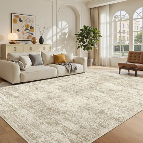 5x7 Area Rugs for Living Room (Beige / 5' x 7' (Rectangular))