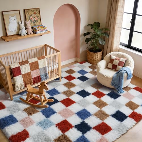 Large Shag Area Rug for Bedroom Living Room