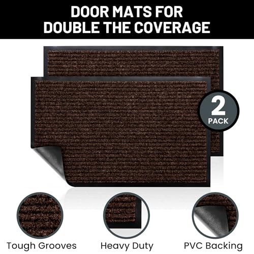 Front Door Mat (48" x 36" / Dark Brown)