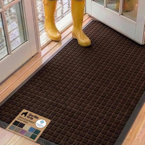 WeatherMAX Door Mat (Walnut Squares / 60" x 24")