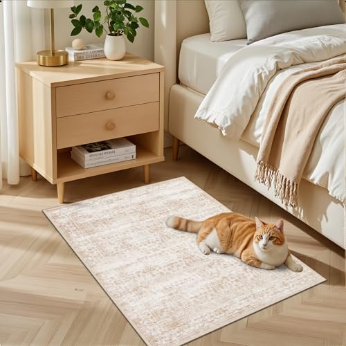 2x3 Area Rugs Living Room (Beige Brown / 2' x 3' (Rectangular))