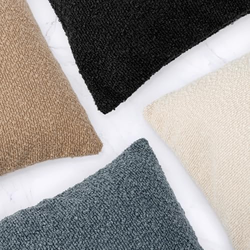 Boucle Lumbar Pillow Cover 14X26 inch Dusty Blue (Dusty Blue / 26" x 14" (Pack of 1))
