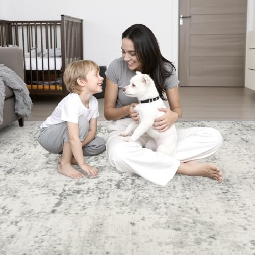 10x12 Area Rug Living Room (Grey White / 10' x 12' (Rectangular))