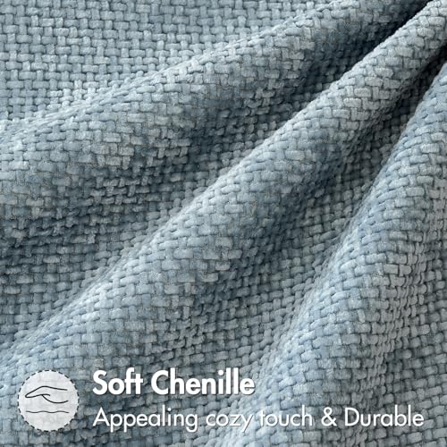 Decorative Couch Throw Pillow Covers 20x20 Inch Coastal Blue 2 Pack (20" x 20" (Pack of 2) / Coastal Blue)