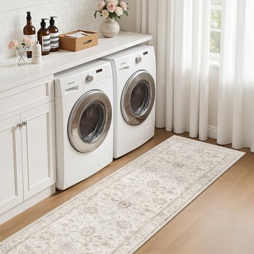 Rug Runner for Hallway 2.5x8 (Brown/Ivory / 2'6" x 8' (Runner))