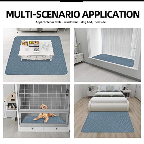 Sectional Couch Covers for Dogs L Shape Sofa Cover Reversible Sofa Slipcover Chaise Lounge Cover Furniture Protector Cover for Pets Dog Cat (42" x 52" / Light Blue/Light Blue)