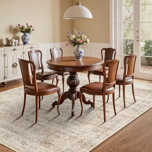 5x7 Area Rug for Living Room Bedroom (Beige / 5' X 7' (Rectangular))