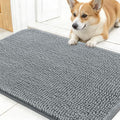 Dog Door Mat for Muddy Paws 24x16 (Grey / 24" X 16")
