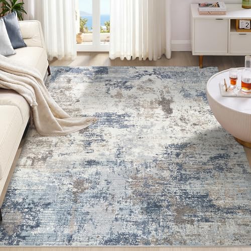 9x12 Area Rug Living Room Rugs (Denim Blue / 9' x 12' (Rectangular))