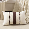Set of 1 Boho Brown Long Lumbar Decorative Throw Pillow Cover 12x24 Inch for Couch Bed Sofa Chair (24" x 12" (Pack of 1) / Brown)