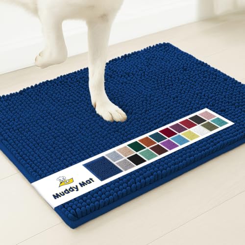 Super Water Absorbent Door Mat Indoor (Navy Blue / 48" x 60")