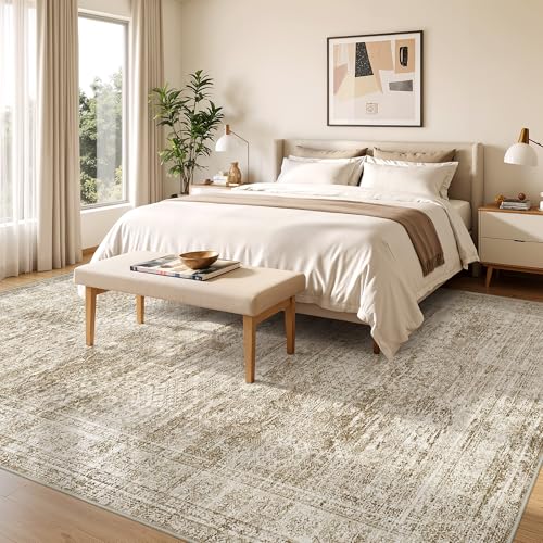8x10 Area Rugs for Living Room (Brown/Ivory / 8' x 10' (Rectangular))