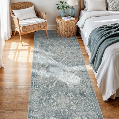 2x5 Washable Runner Rug (Blue / 2x5)