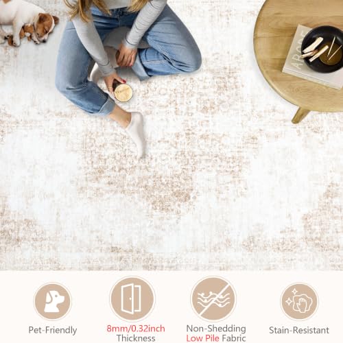 Area Rugs 8x10 Vintage Rug (Beige / 8' X 10' (Rectangular))