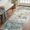 2'6"x6 Runner Rug for Hallway (Navy Beige / 2'6" x 6' (Rectangular))