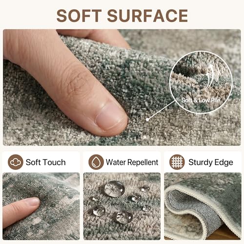Area Rugs 10x12 for Living Room (Dark Sage/Grey / 10' x 12' (Rectangular))